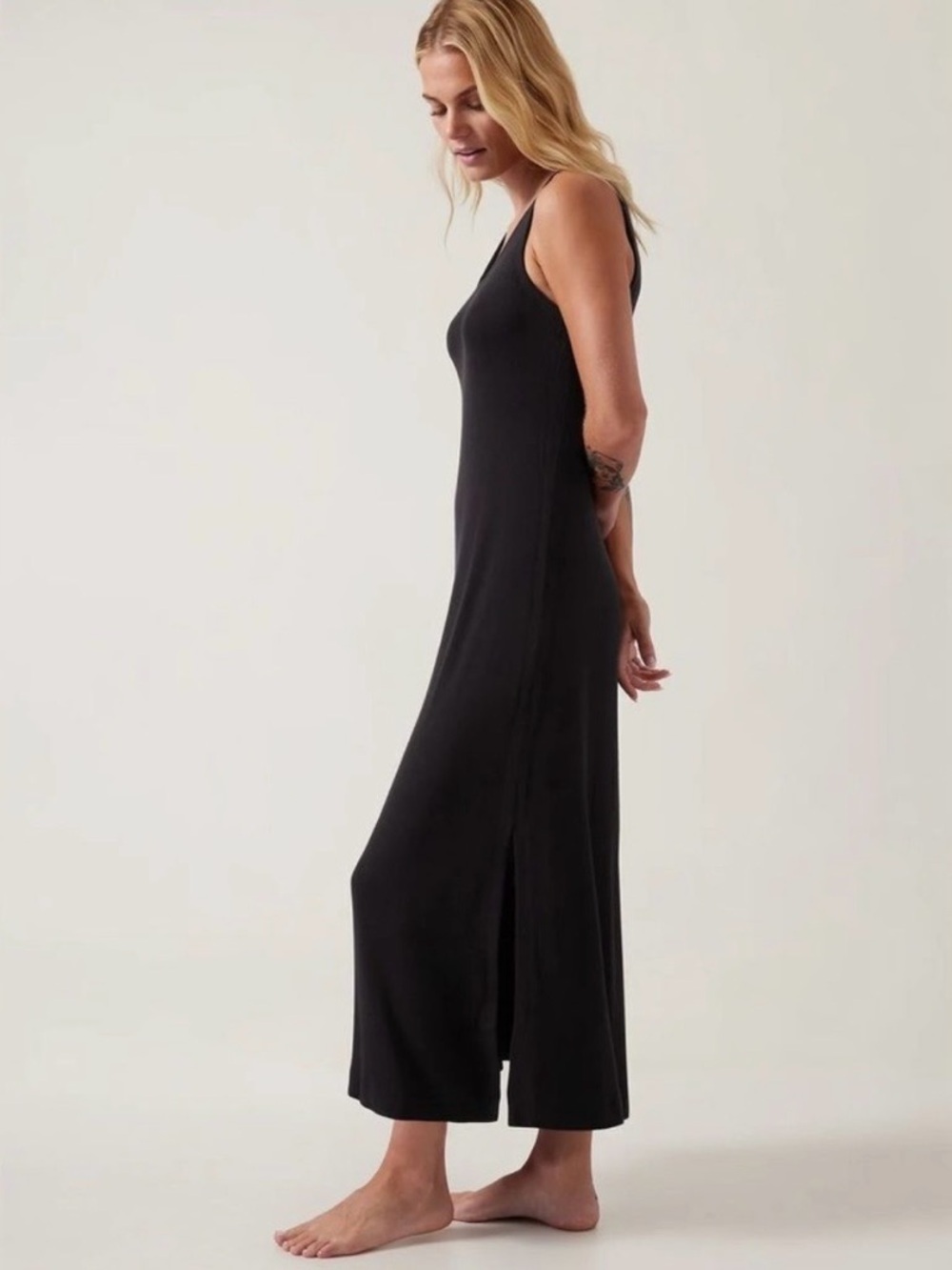 Athleta Well Rested Rib Sleep
Tank Dress in Black Small - Picture 2 of 12